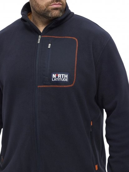 North Latitude 53142 Soft Fleece Jacket Dark Navy - Sweatshirts & hoodies - Sweatshirts/Hoodies grande taille homme