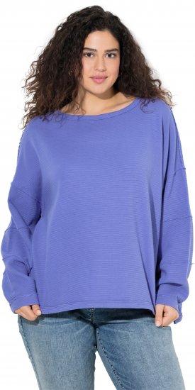 Ulla Popken Inverted Seam Long Sleeve Sweatshirt Lavender - Sweatshirts & hoodies - 