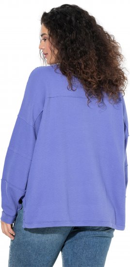 Ulla Popken Inverted Seam Long Sleeve Sweatshirt Lavender - Sweatshirts & hoodies - 