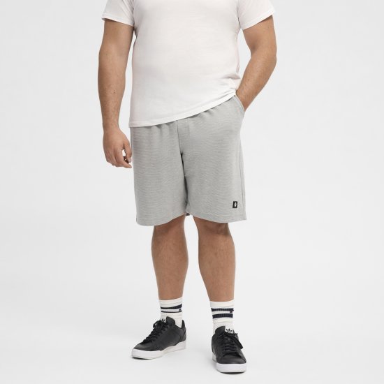 North Latitude Ottoman Sweatshorts Mid Grey - Pantalons/shorts de survêtement - Survêtement/jogging grandes tailles