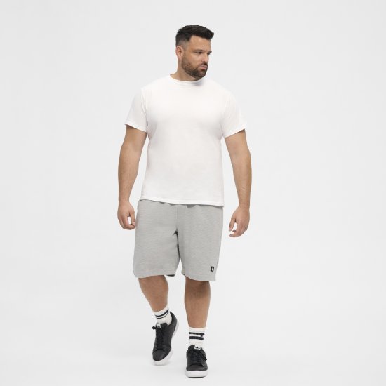 North Latitude Ottoman Sweatshorts Mid Grey - Pantalons/shorts de survêtement - Survêtement/jogging grandes tailles