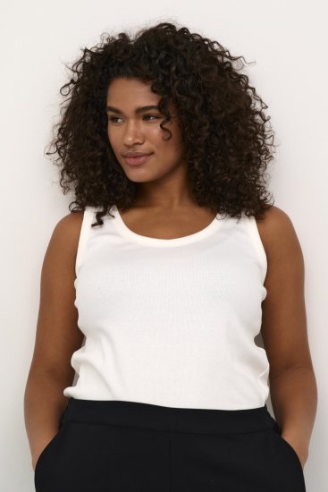 Kaffe Curve Carina Débardeur Chalk - T-shirts - 