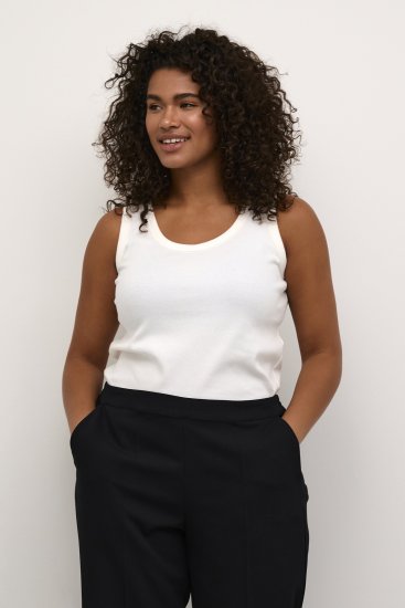Kaffe Curve Carina Débardeur Chalk - T-shirts - 