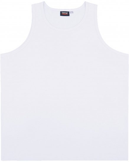 Espionage T017 Plain Tanktop White - T-shirts sans manches - T-shirts Sans Manches Homme Grandes Tailles