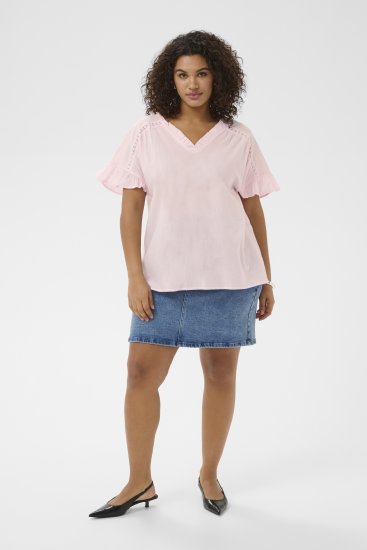 Kaffe Curve Valeria Top Ballerina Pink - T-shirts et tops - 
