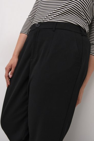 Kaffe Curve Merla Pantalon Noir profond - Jeans & Pantalons Femme Grandes Tailles – Plus Size - 