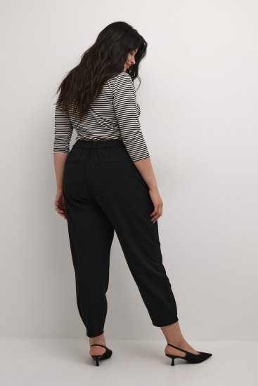 Kaffe Curve Merla Pantalon Noir profond - Jeans & Pantalons Femme Grandes Tailles – Plus Size - 