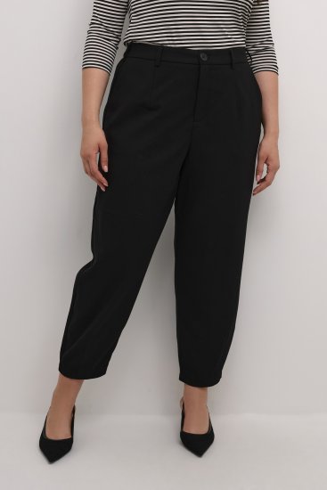 Kaffe Curve Merla Pantalon Noir profond - Jeans & Pantalons Femme Grandes Tailles – Plus Size - 