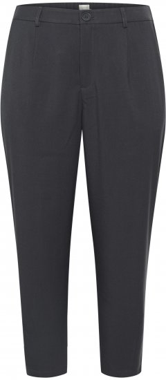 Kaffe Curve Merla Pantalon Noir Oyster - Jeans & Pantalons Femme Grandes Tailles – Plus Size - 