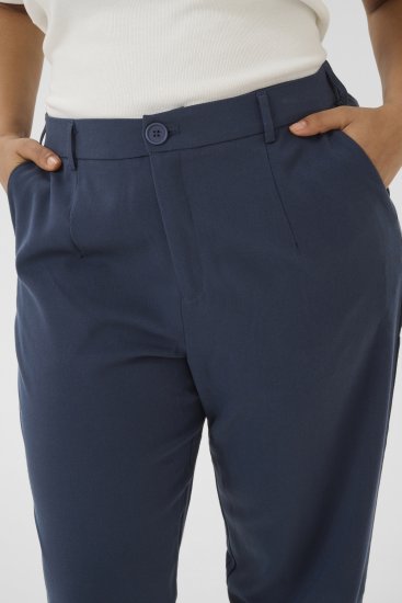 Kaffe Curve Merla Pantalon Bleu marine minuit - Jeans & Pantalons Femme Grandes Tailles – Plus Size - 