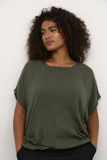 Kaffe Curve Ami Stanley Manches courtes Nuit forestière - T-shirts - 