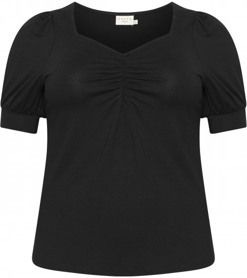Kaffe Curve Sissy T-shirt Noir profond - T-shirts - 