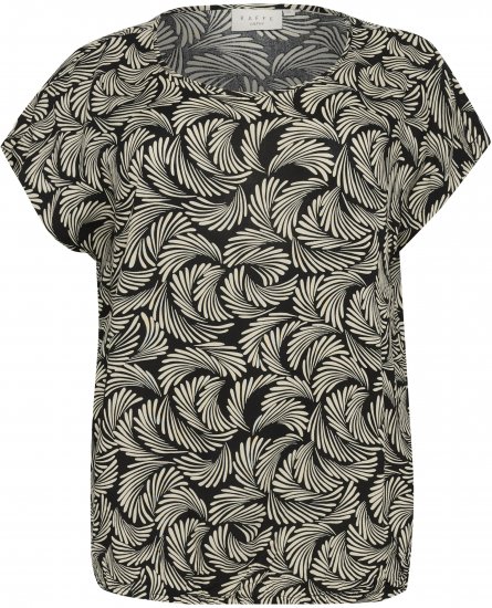 Kaffe Curve Sonna Stanley Top Noir profond/Blanc cassé imprimé - T-shirts - 
