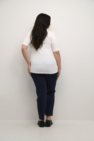 Kaffe Curve Carina T-shirt Chalk - T-shirts - 