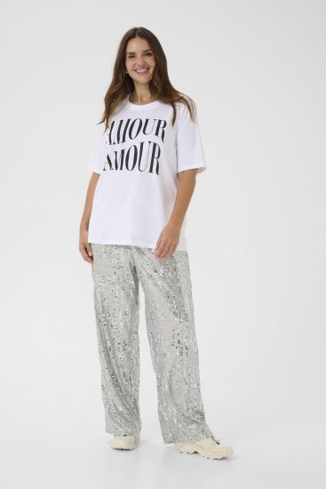 Kaffe Curve Chari T-Shirt Optical White - T-shirts - 