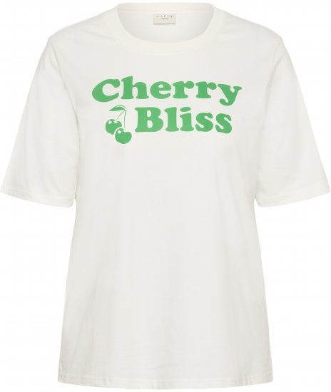 Kaffe Curve Chari T-Shirt Chalk - T-shirts - 