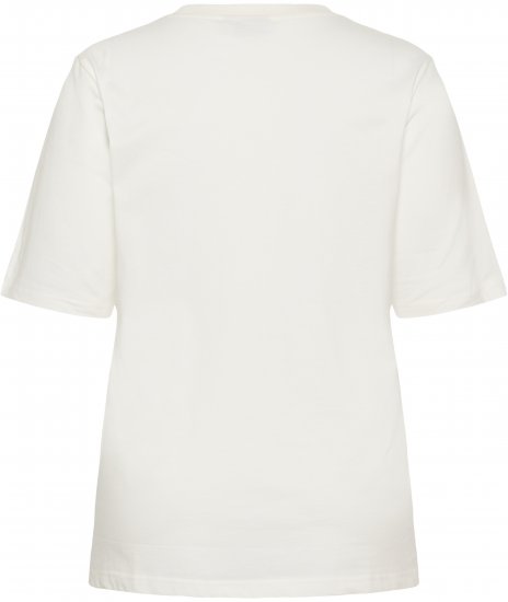 Kaffe Curve Chari T-Shirt Chalk - T-shirts - 