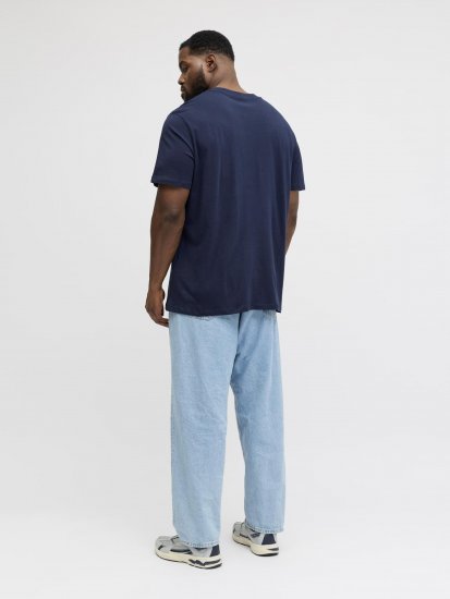 Jack & Jones Brandon T-Shirt Blue - T-shirts - T-shirts Homme Grande Taille