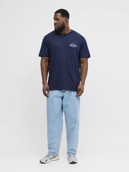 Jack & Jones Brandon T-Shirt Blue - T-shirts - T-shirts Homme Grande Taille