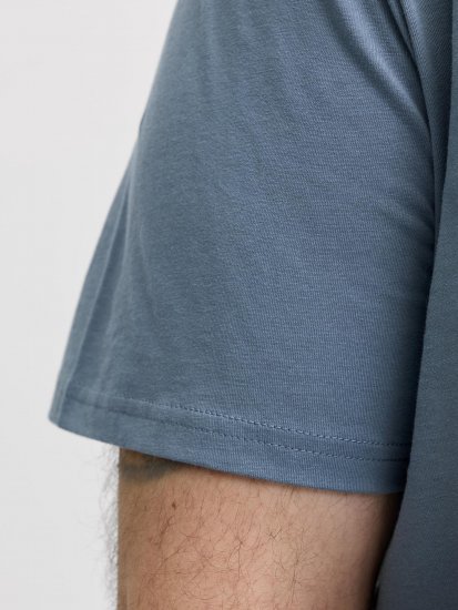 Jack & Jones Edenver T-Shirt Blue - T-shirts - T-shirts Homme Grande Taille