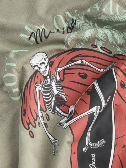 Jack & Jones King Crew Neck T-Shirt Grey - T-shirts avec impression - 