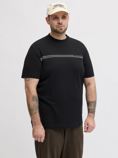 Jack & Jones Cofusion T-Shirt Black - T-shirts - T-shirts Homme Grande Taille