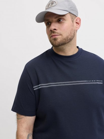 Jack & Jones Cofusion T-Shirt Navy - T-shirts - T-shirts Homme Grande Taille