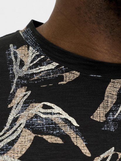 Jack & Jones Montauk T-Shirt Black - T-shirts - T-shirts Homme Grande Taille
