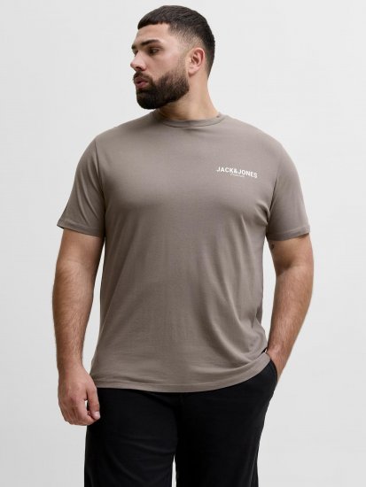 Jack & Jones Oscar T-Shirt Grey - T-shirts avec impression - 