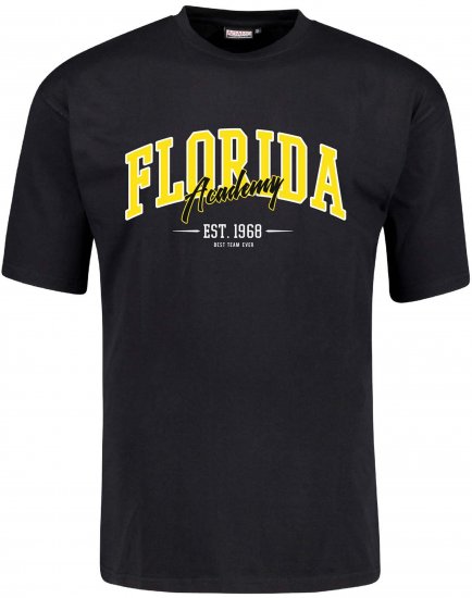 Adamo Florida Comfort Fit T-Shirt Black - T-shirts avec impression - 