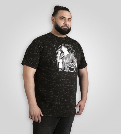D555 Official Elvis Presley Printed T-Shirt Black - T-shirts avec impression - 