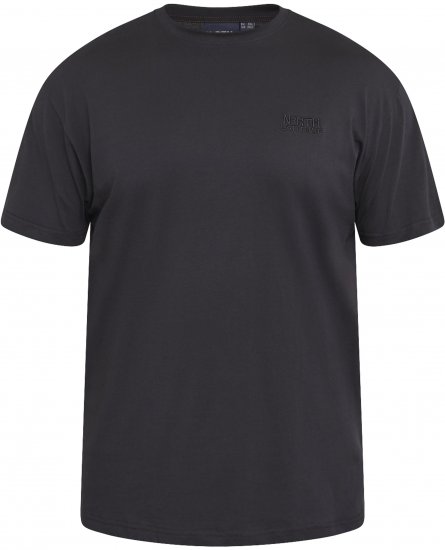 North Latitude 61165 T-Shirt Avec Impression Dans Le Dos Noir - T-shirts - T-shirts Homme Grande Taille