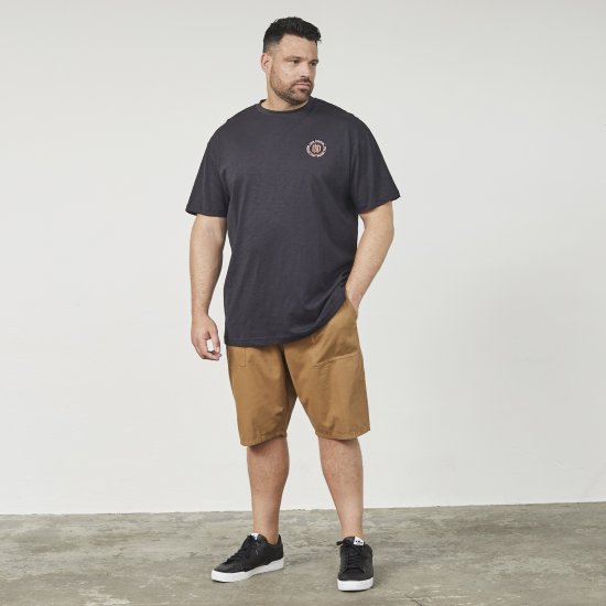 North Latitude 61316 T-Shirt Imprimé Noir - T-shirts - T-shirts Homme Grande Taille