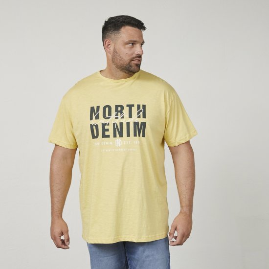 North Latitude 61335 T-Shirt Slub Imprimé Maïs - T-shirts - T-shirts Homme Grande Taille