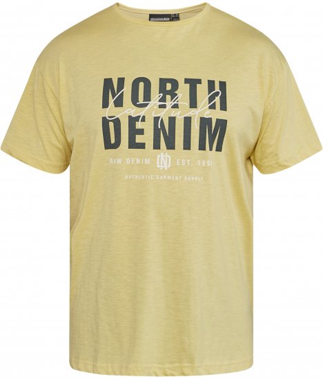 North Latitude 61335 T-Shirt Slub Imprimé Maïs - T-shirts - T-shirts Homme Grande Taille