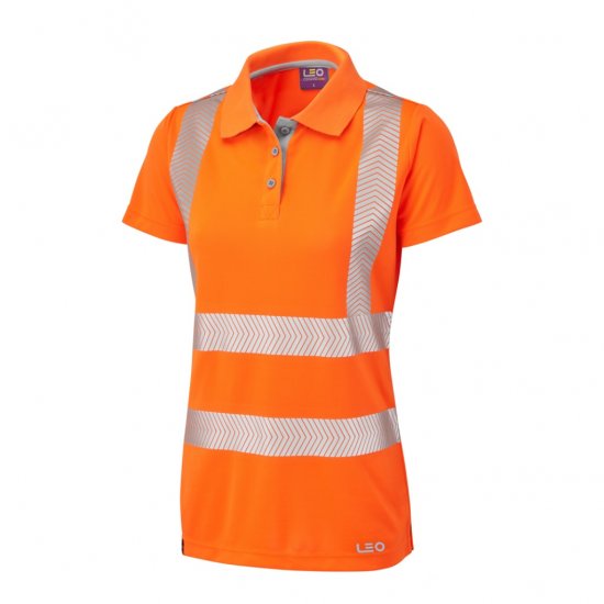 Leo Pippacott EcoViz Performance+ Women's Polo Shirt Orange - Vêtements de travail - 