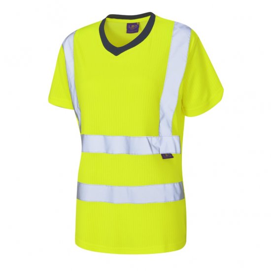 Leo Belstone EcoViz Comfort Women's T-Shirt Yellow - Vêtements de travail - 
