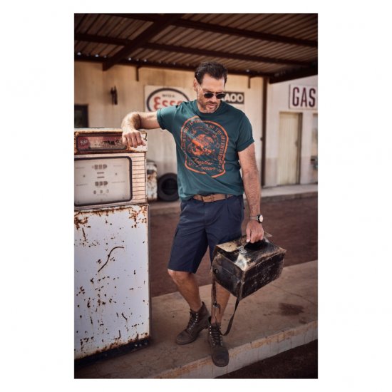 JP1880 T-Shirt Fearless Seaman Blue - T-shirts - T-shirts Homme Grande Taille