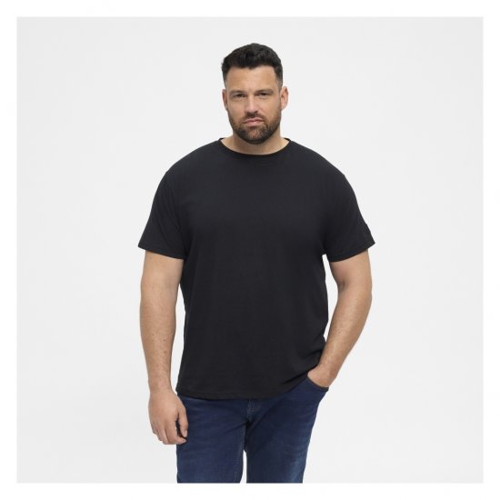 North Latitude T-Shirt O-Neck Black - T-shirts - T-shirts Homme Grande Taille