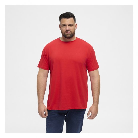 North Latitude T-Shirt O-Neck Red - T-shirts - T-shirts Homme Grande Taille