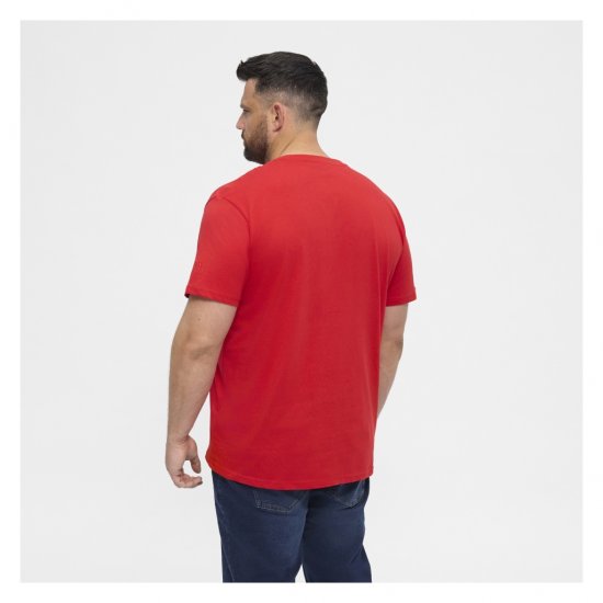 North Latitude T-Shirt O-Neck Red - T-shirts - T-shirts Homme Grande Taille