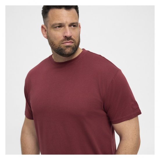 North Latitude T-Shirt O-Neck Bordeaux - T-shirts - T-shirts Homme Grande Taille