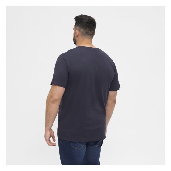 North Latitude T-Shirt O-Neck Navy Blue - T-shirts - T-shirts Homme Grande Taille