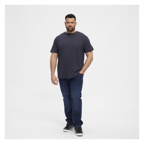 North Latitude T-Shirt O-Neck Navy Blue - T-shirts - T-shirts Homme Grande Taille