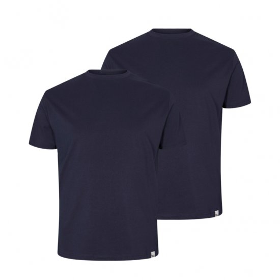 North Latitude Denim 2-Pack T-Shirt Navy Blue - T-shirts - T-shirts Homme Grande Taille