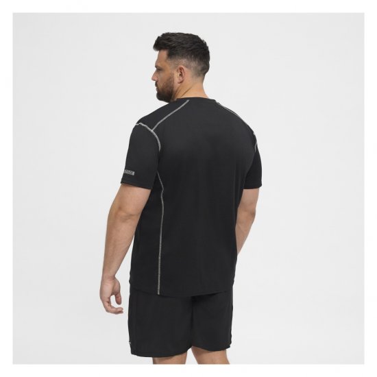 North Latitude Sport Tech T-Shirt Black - T-shirts - T-shirts Homme Grande Taille