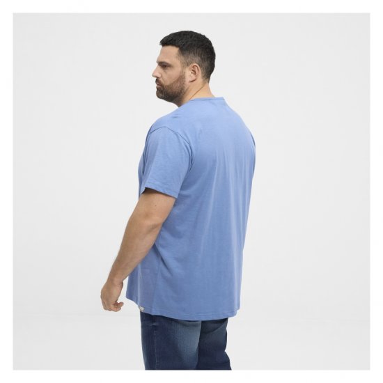 North Latitude Denim Printed Logo T-Shirt Dusty Blue - T-shirts - T-shirts Homme Grande Taille