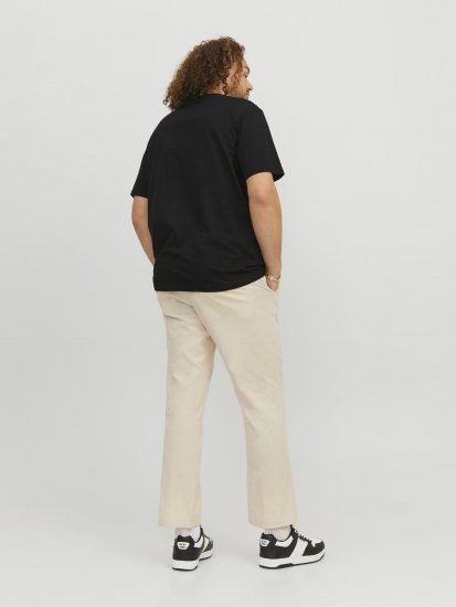 Jack & Jones Logan T-Shirt Black - T-shirts - T-shirts Homme Grande Taille