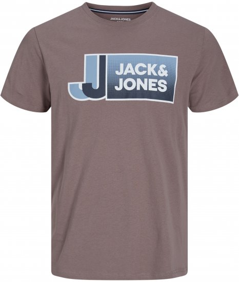 Jack & Jones Logan T-Shirt Brown - T-shirts - T-shirts Homme Grande Taille