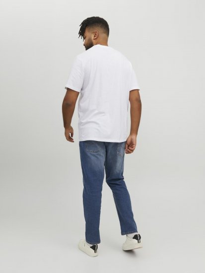Jack & Jones Conrad T-Shirt White - T-shirts - T-shirts Homme Grande Taille